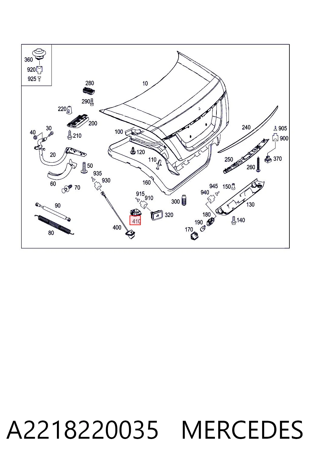A2218220035 Mercedes
