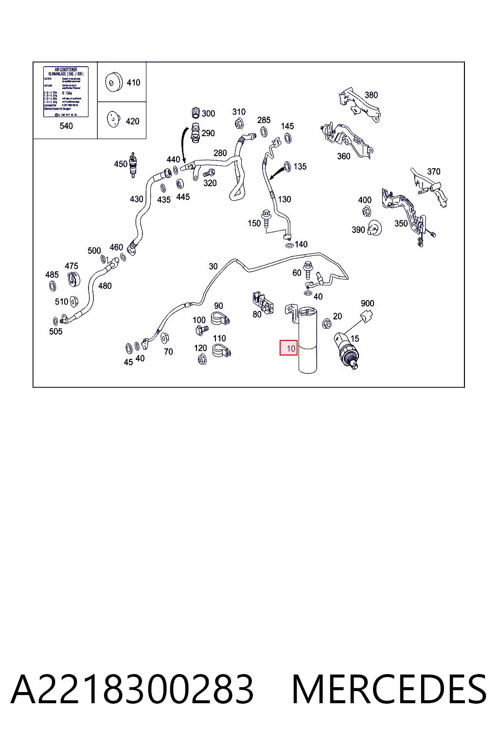 A2218300283 Mercedes