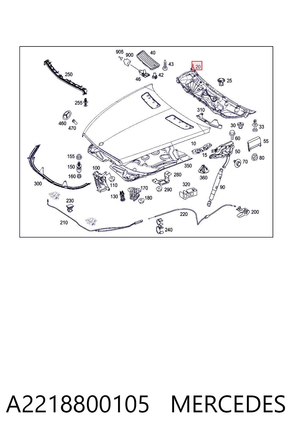 A2218800105 Mercedes
