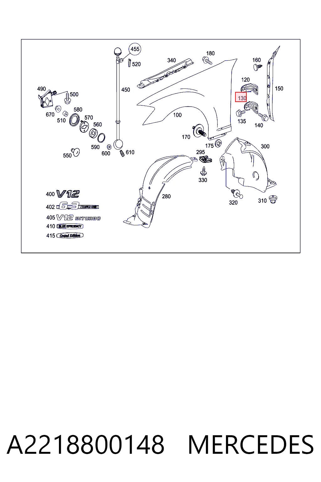 A2218800148 Mercedes