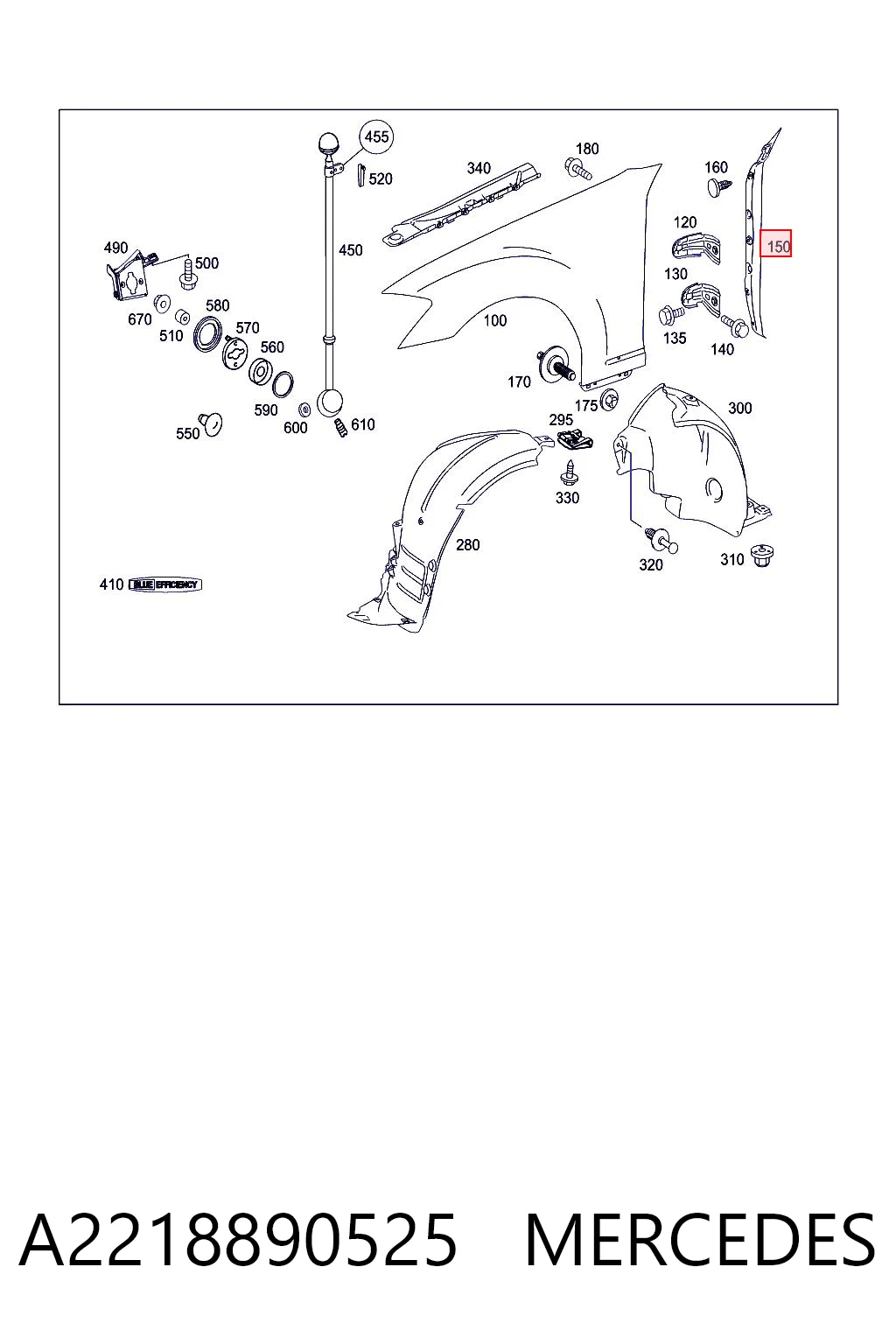 A2218890525 Mercedes