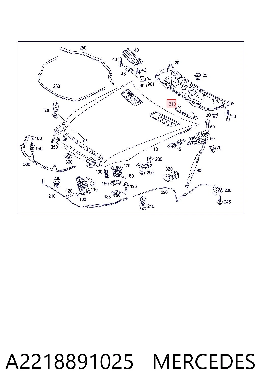 A2218891025 Mercedes