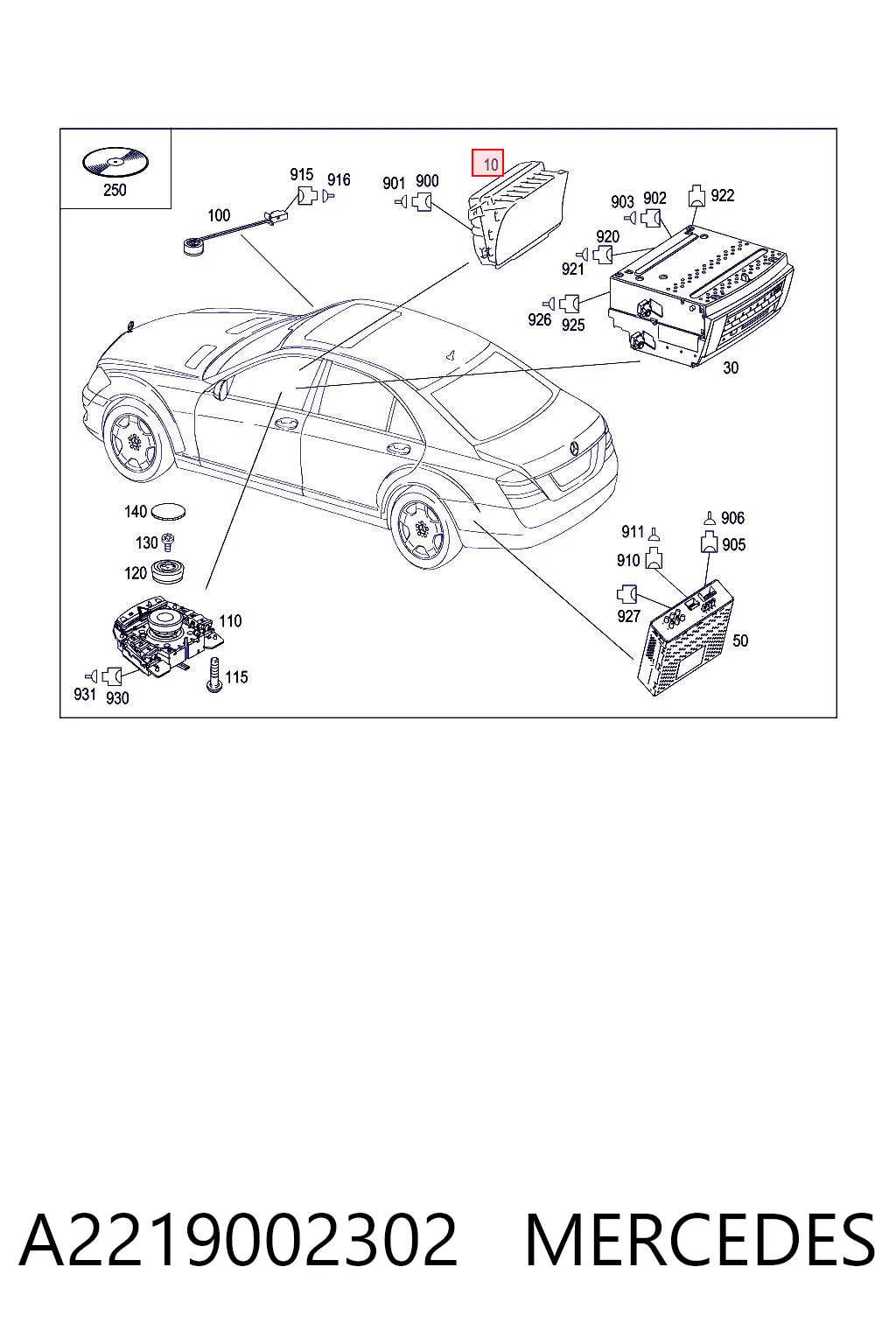 Comprar Pantalla multifunción Mercedes S W221 a bajo precio