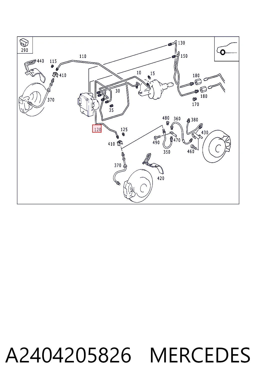 A2404205826 Mercedes