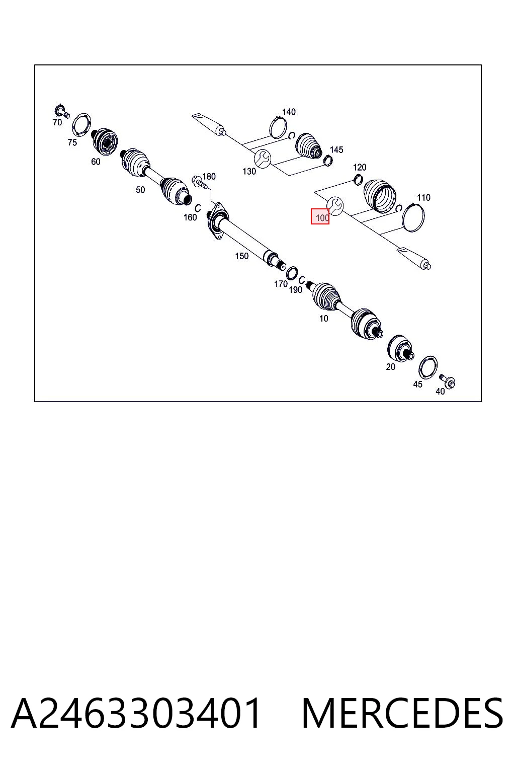 Comprar 1703232SK1 Ford Fuelle de palier delantero exterior