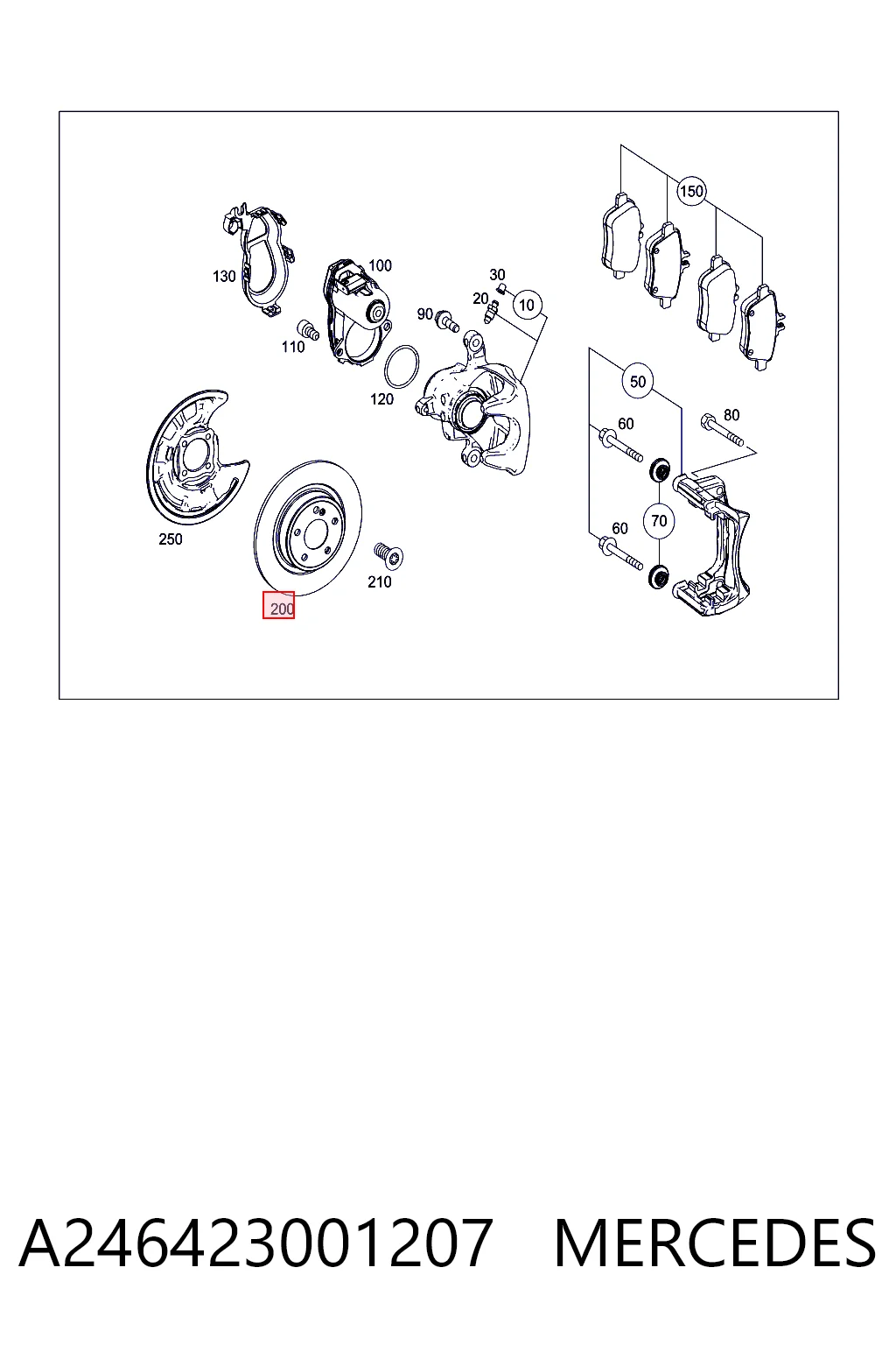 Comprar Frenos traseros A  W176