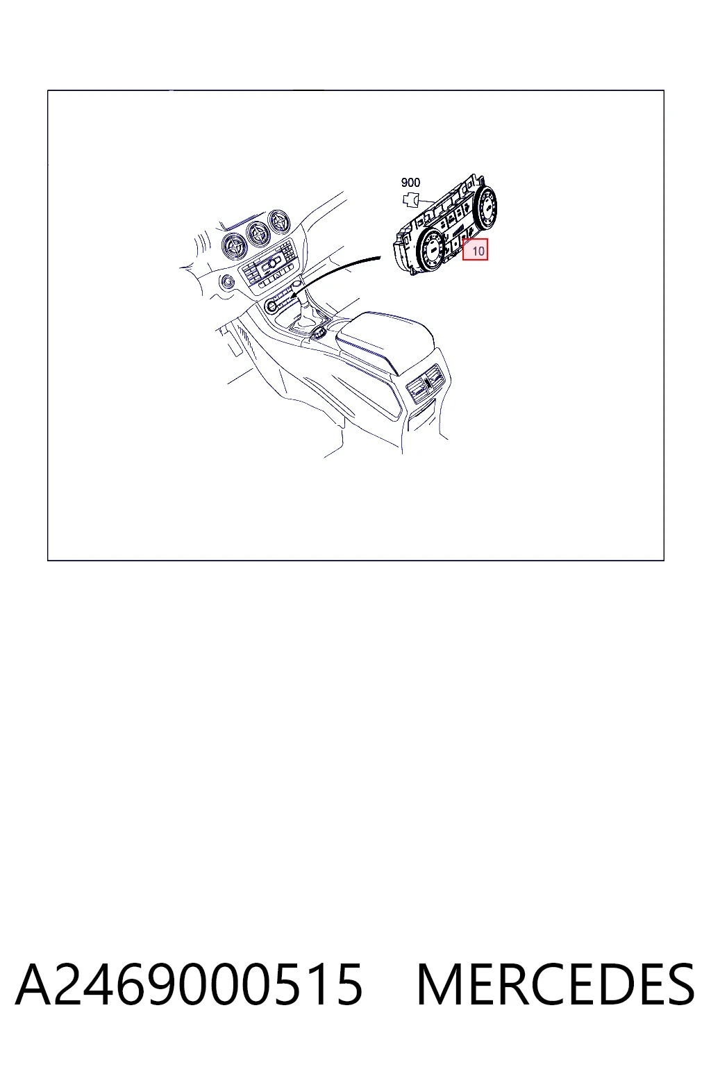 Comprar Módulo de modos de calefacción/aire acondicionado Mercedes A  W176 a bajo precio