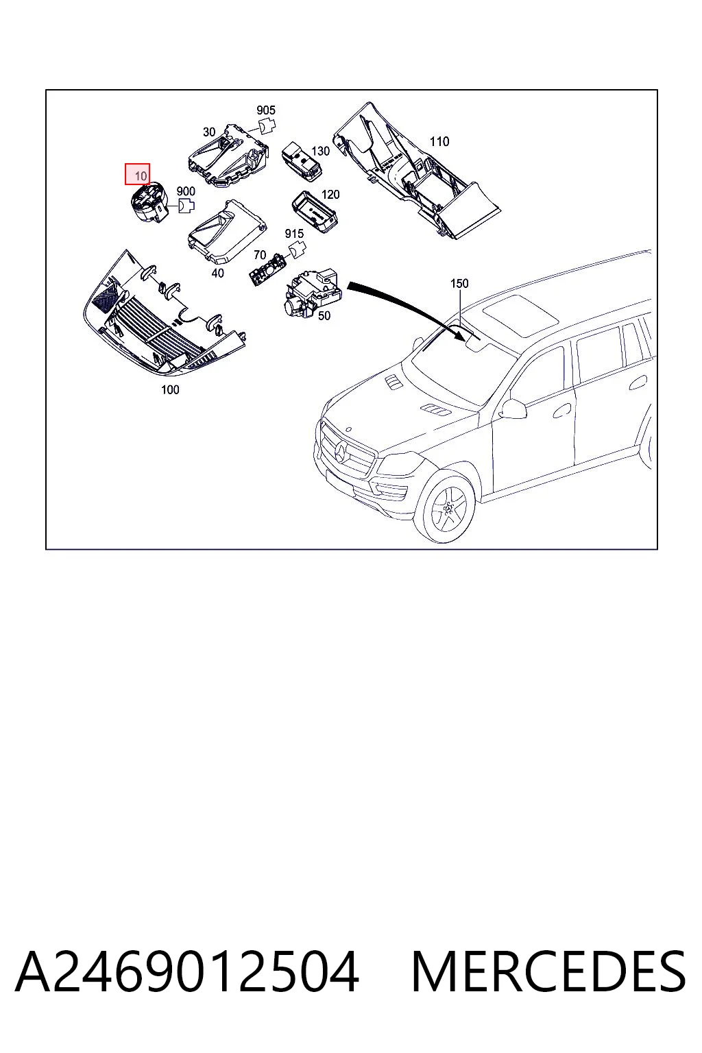 Sensor de lluvia Mercedes ML/GLE SUV (W166) (2011 - 2014) precio, desde 68,24 EUR
