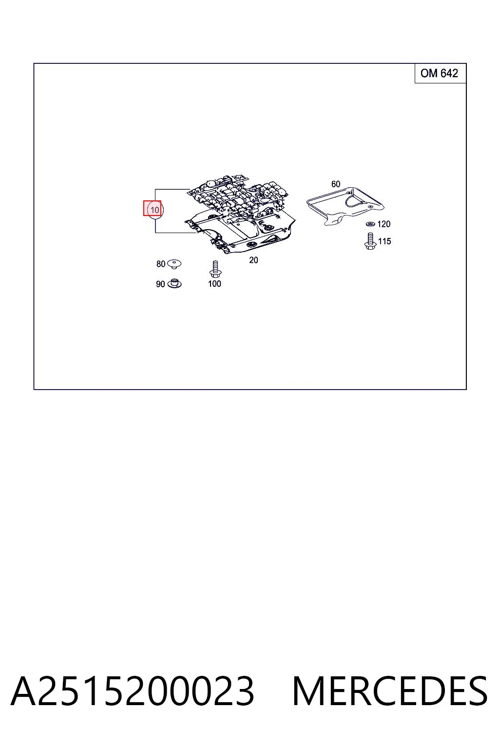 Comprar Protección de cárter Mercedes ML/GLE  W164 a bajo precio
