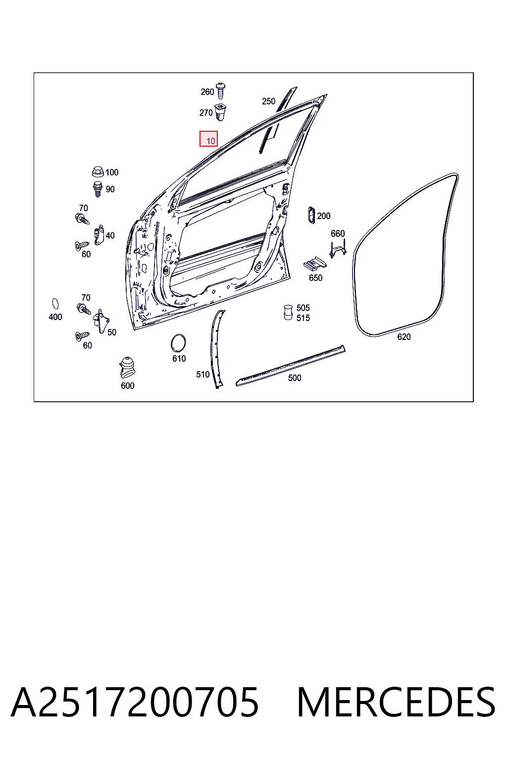 Comprar Puerta delantera izquierda Mercedes R  W251
