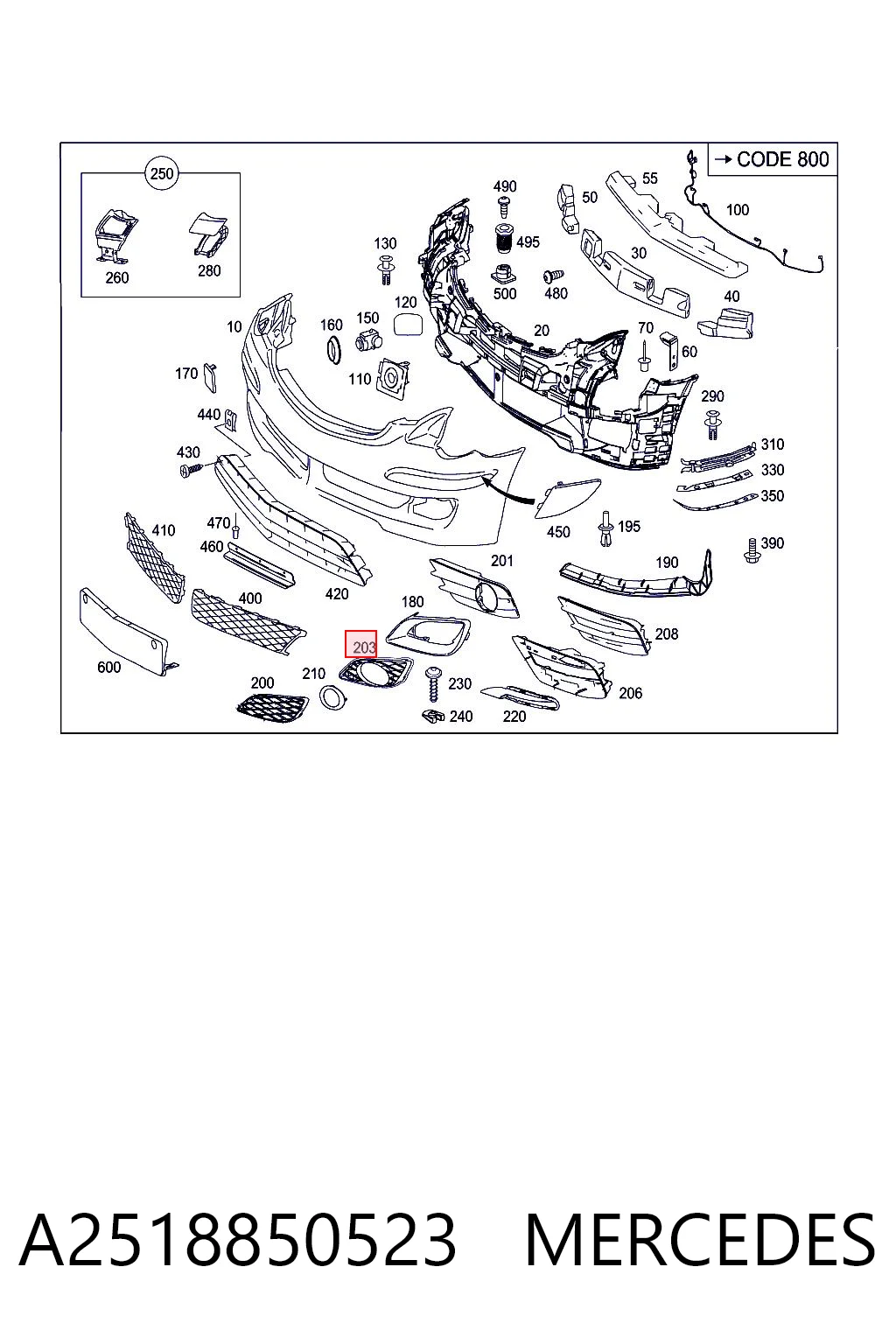 A2518850523 Mercedes