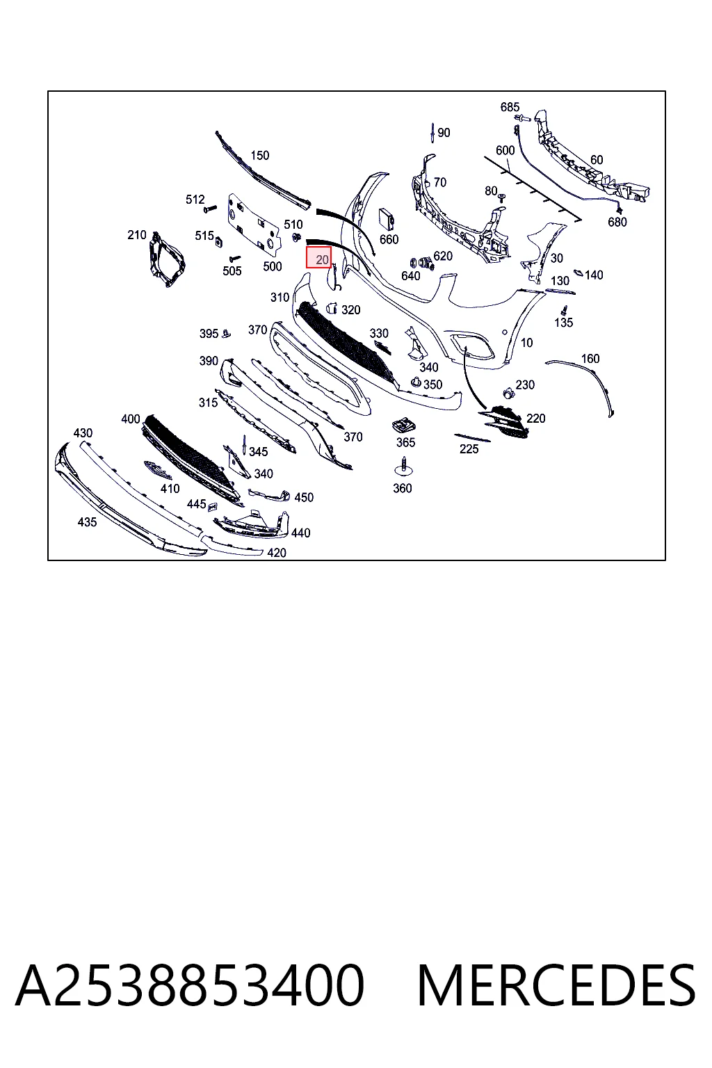 A2538853400 MERCEDES