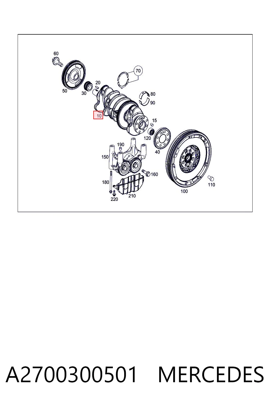 Cigüeñal para Mercedes ML/GLE  W167