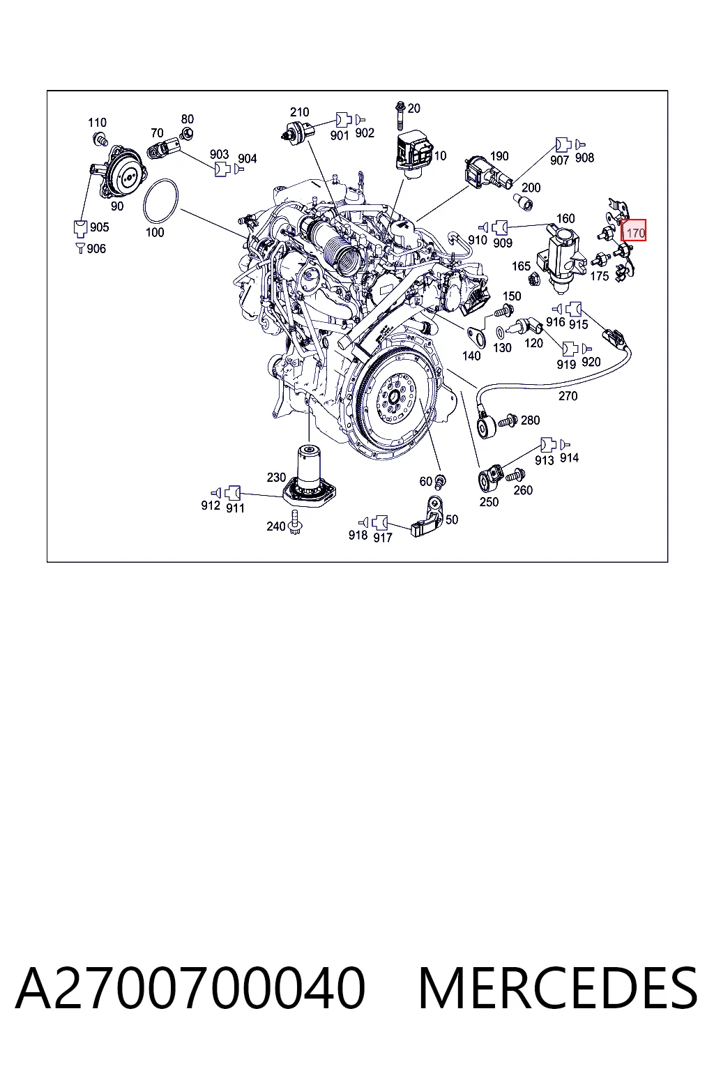 A2700700040 Mercedes