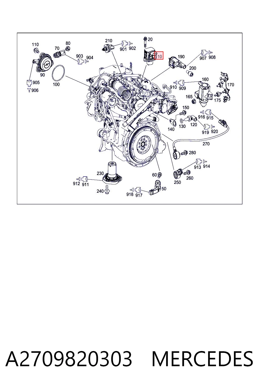 A2709820303 Mercedes