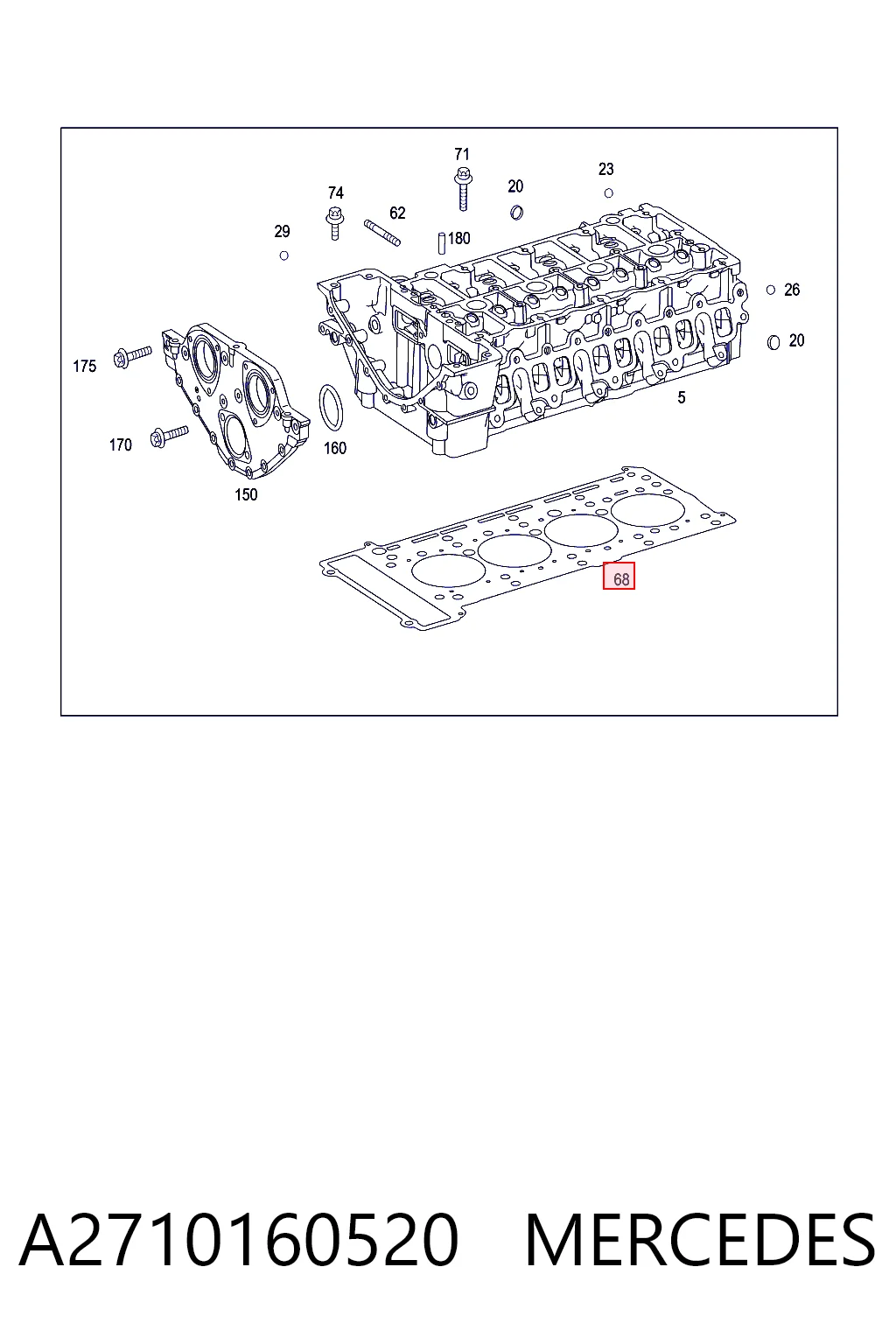 Comprar Junta de culata Mercedes E  W212
