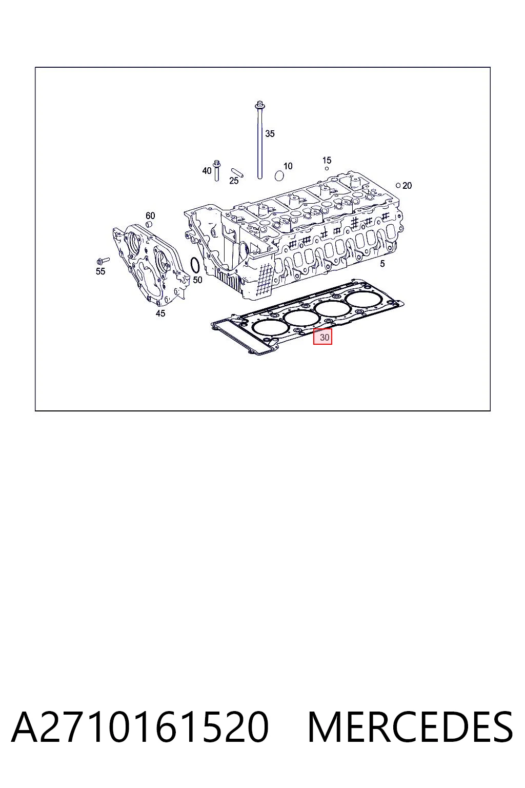 Empaque de culata Mercedes E 