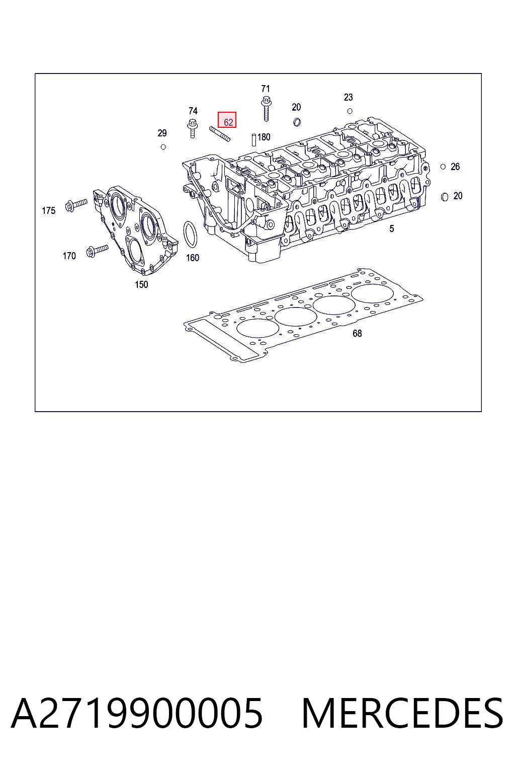 A2719900005 Mercedes