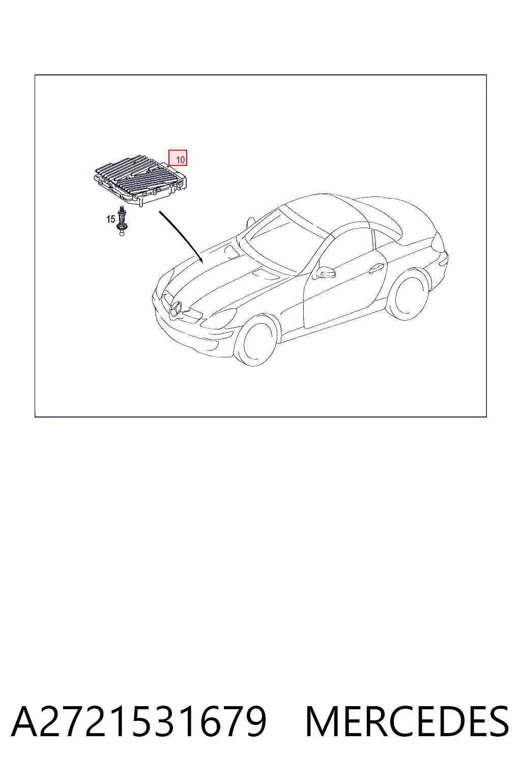 A2721531679 Mercedes Centralina Del Motor
