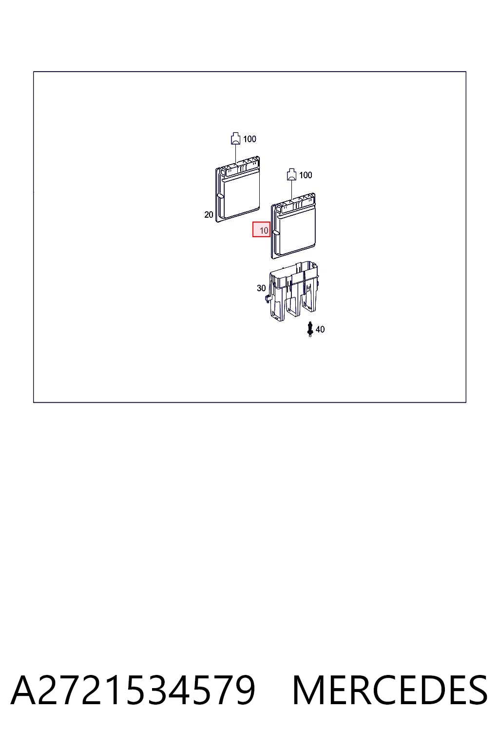Módulo de control del motor (ECU) A2721534579 MERCEDES
