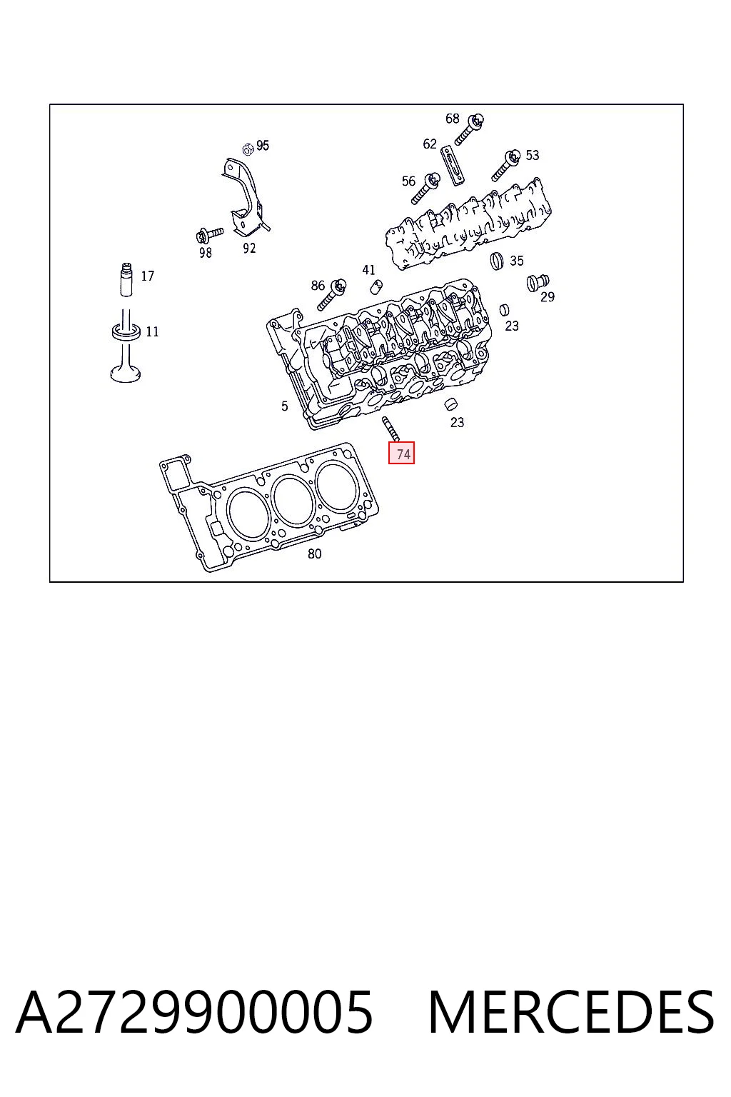 A2729900005 Mercedes
