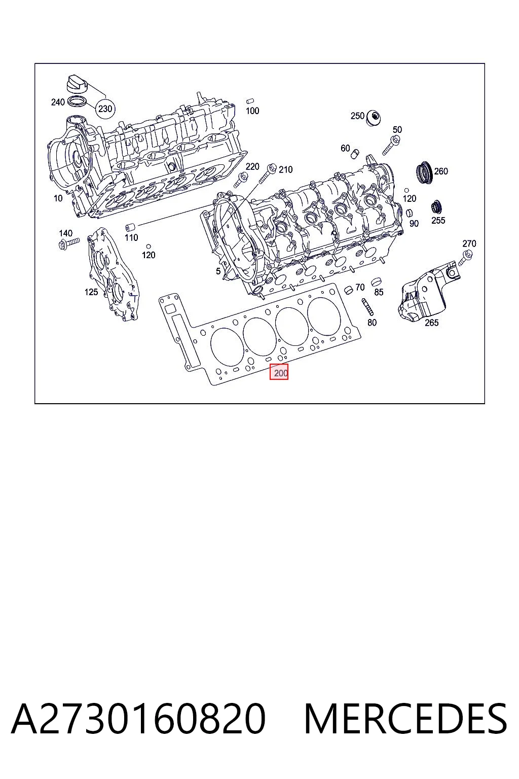 A2730160820 Mercedes