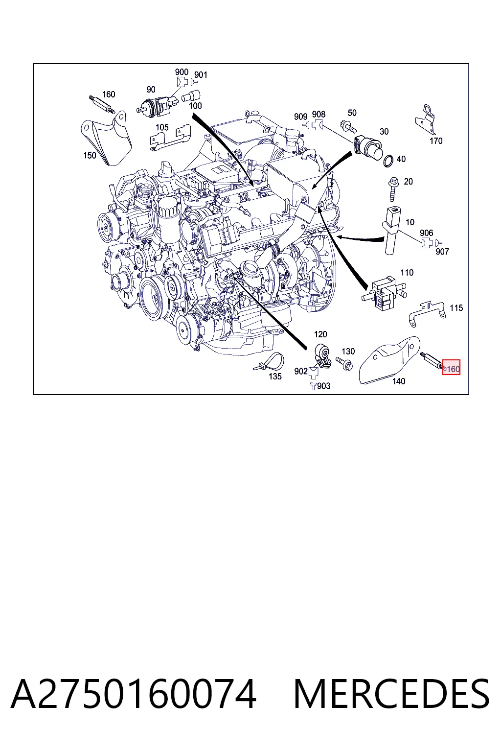 A2750160074 Mercedes