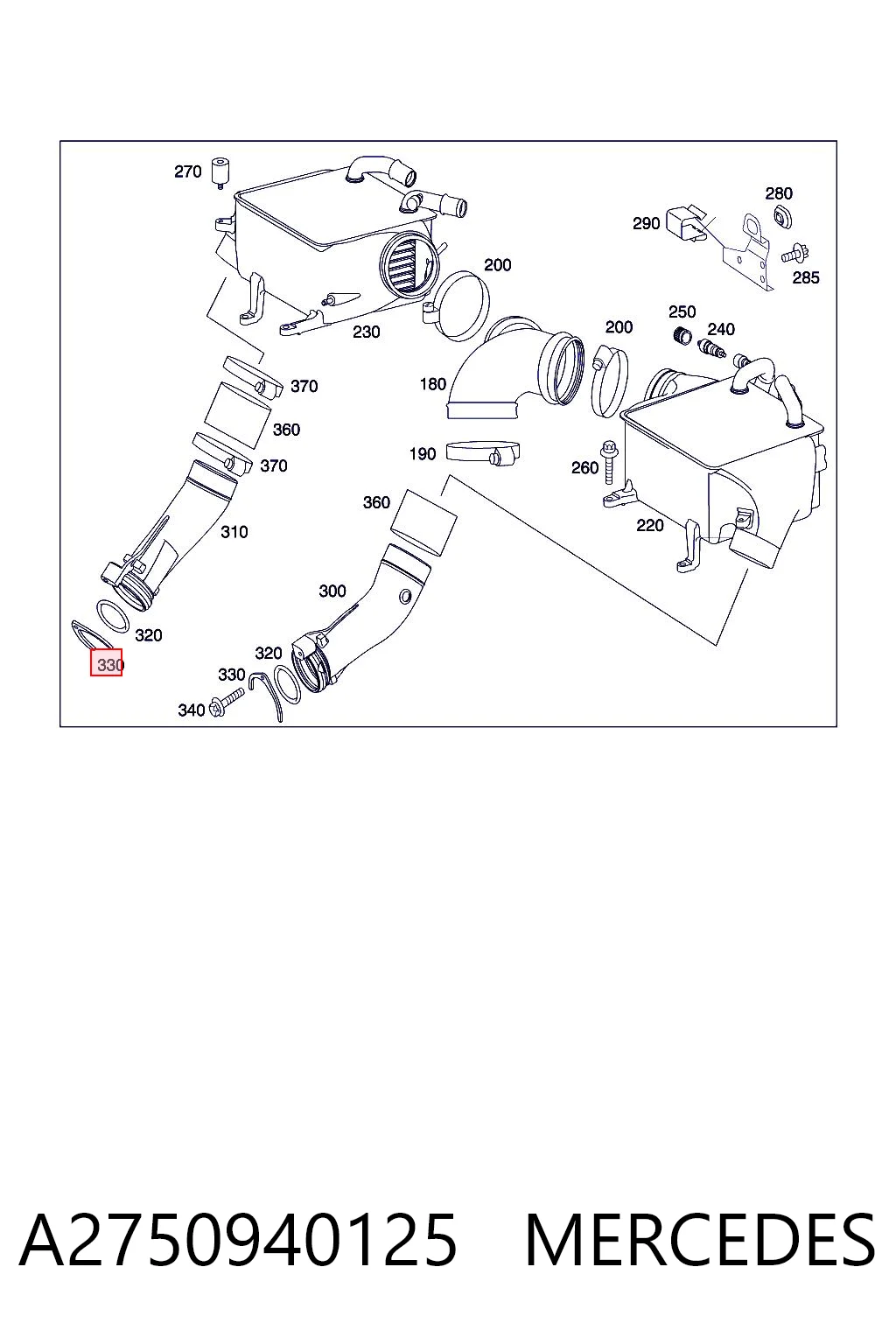 A2750940125 Mercedes