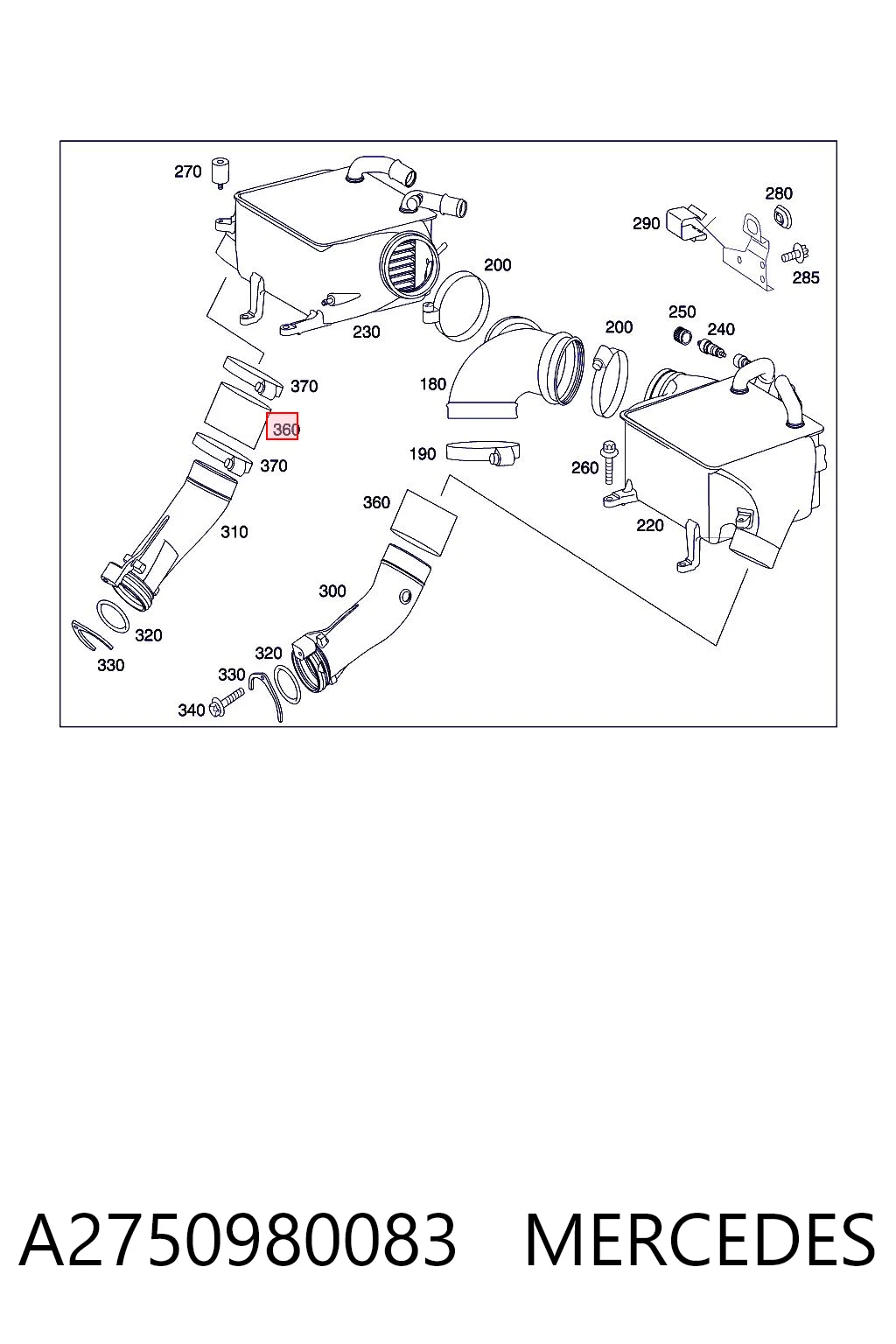 A2750980083 Mercedes