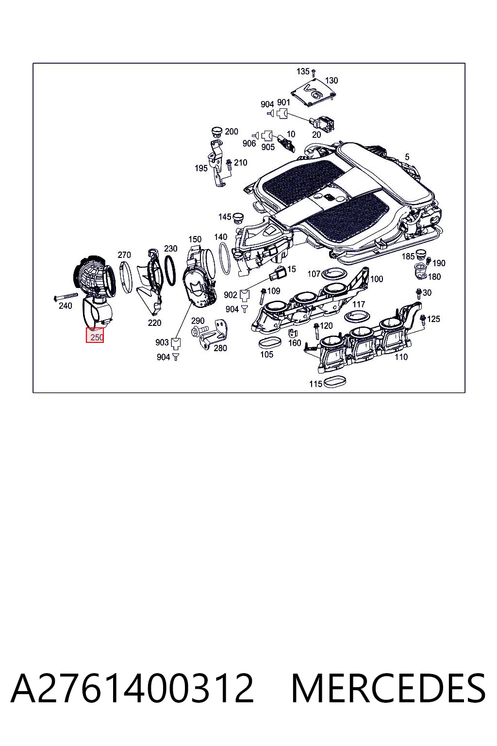 A2761400312 Mercedes