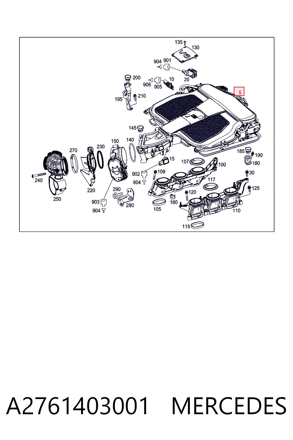 A2761403001 Mercedes