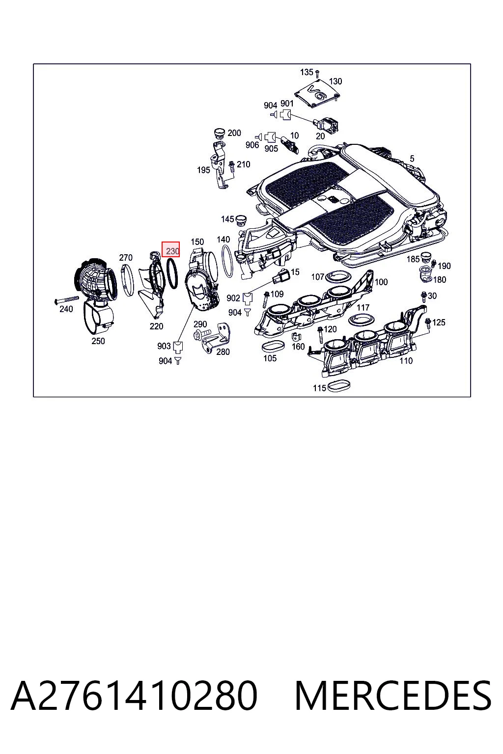 A2761410280 Mercedes