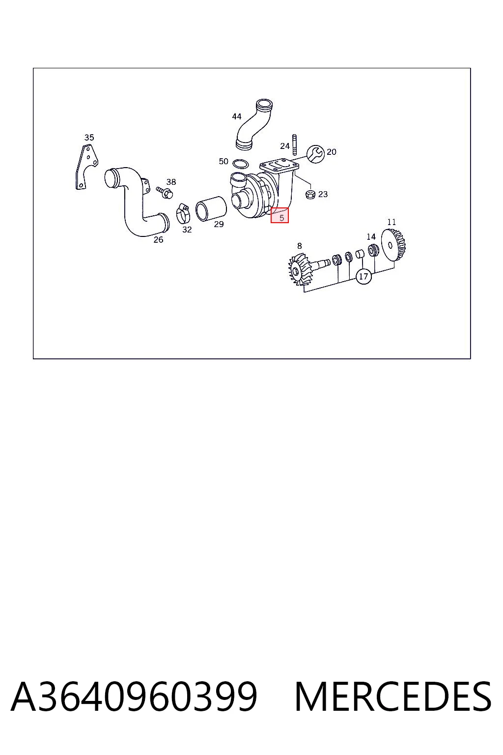 Turbocompresor MERCEDES A3640960399