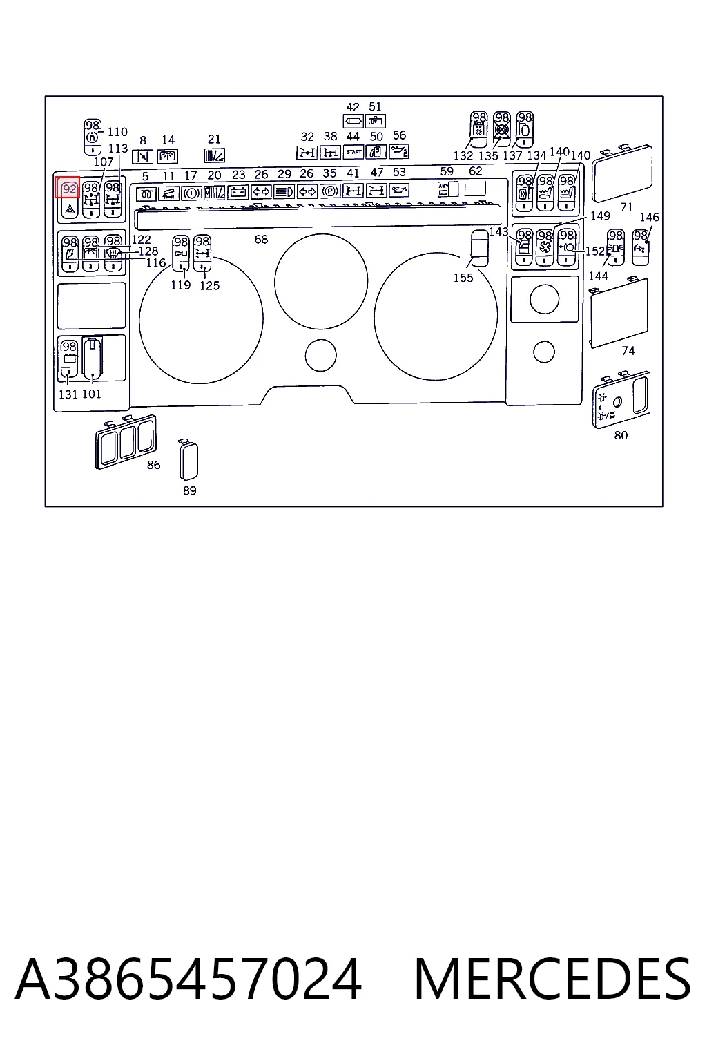 A3865457024 Mercedes