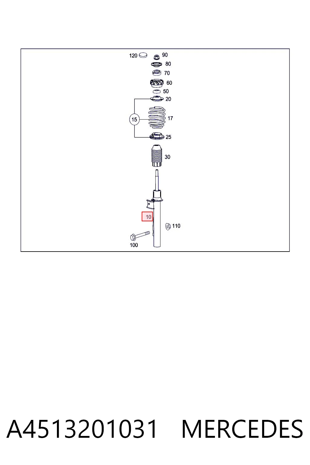 Comprar Amortiguador delantero Smart FORTWO  451 a bajo precio
