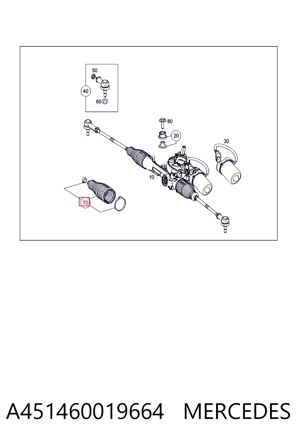 Guardapolvo dirección Smart FORTWO  (2007-2026)