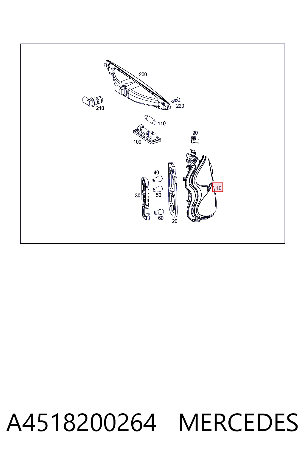 Piloto trasero derecho Smart FORTWO coupé (451) (2007 - 2026) precio, desde 92,93 EUR