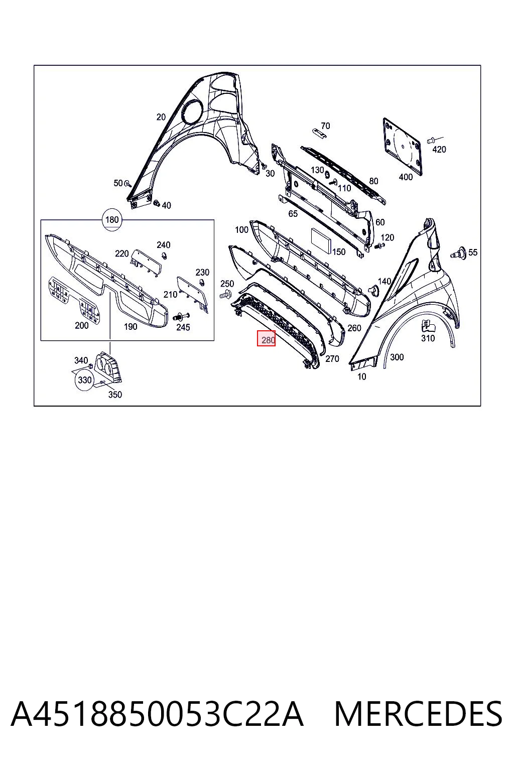 A4518850053C22A Mercedes
