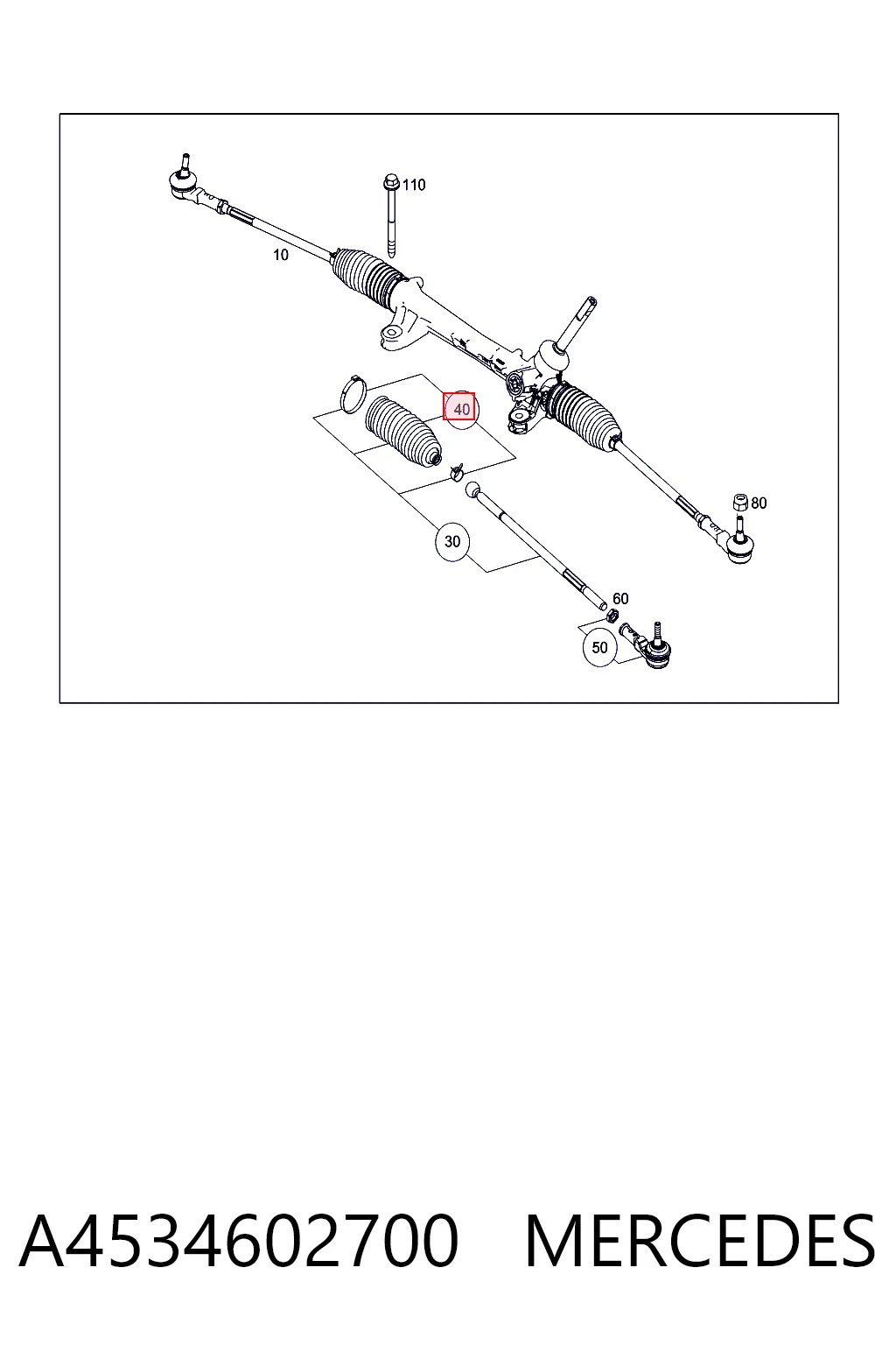 Comprar Fuelle de la cremallera de dirección Smart FORFOUR  453 a bajo precio