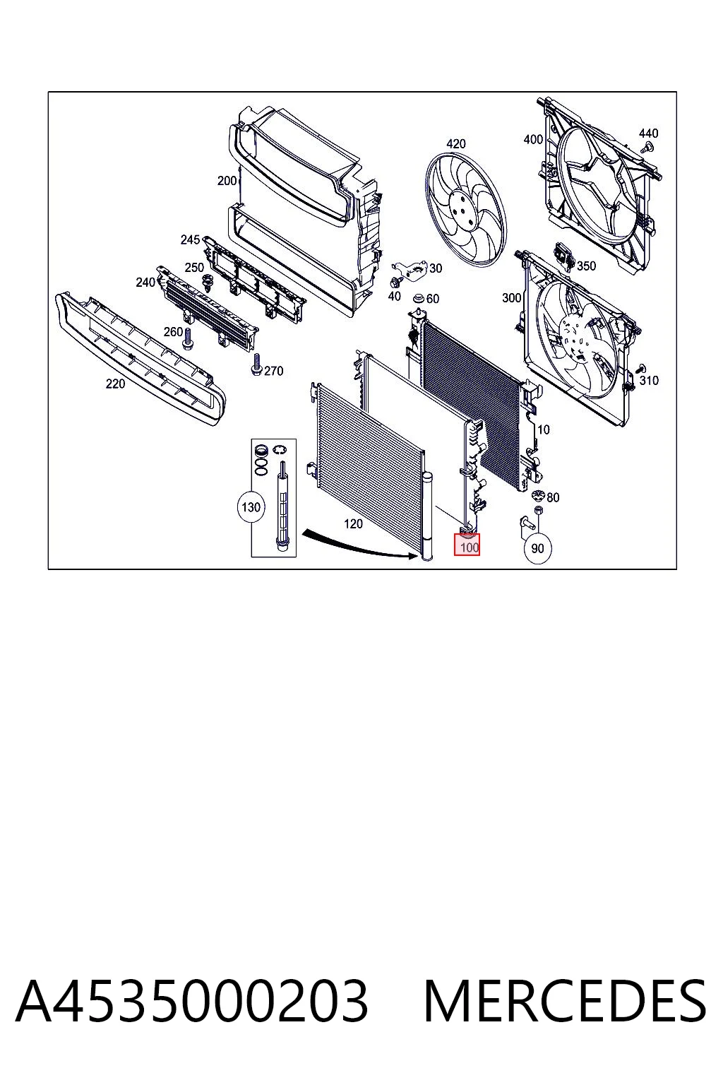 Comprar Radiador de auto FORFOUR  453
