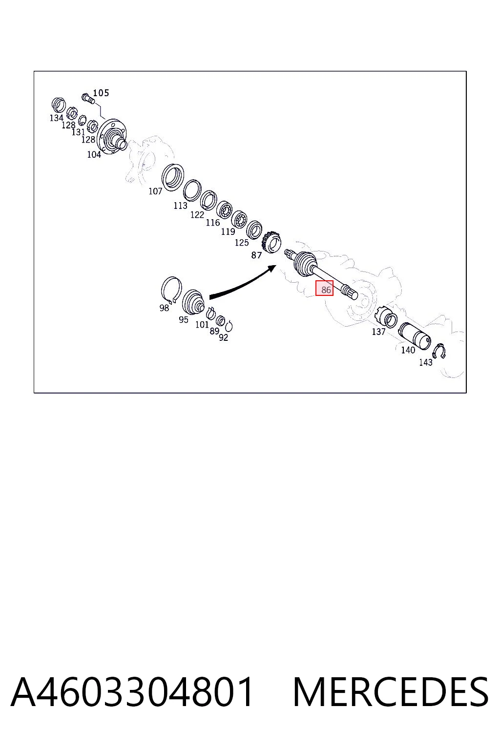 Comprar Junta homocinetica Mercedes G I W463