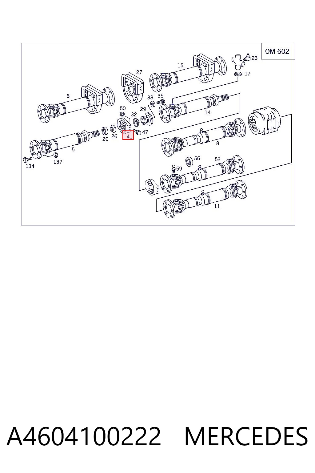 A4604100222 Mercedes