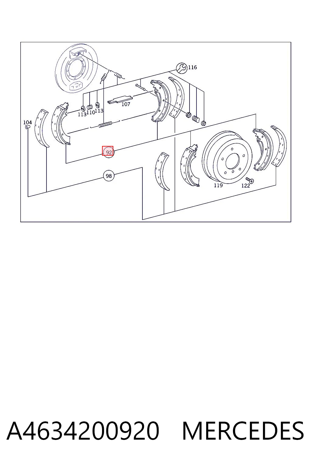 Zapatas de freno 12999436VT Wabco