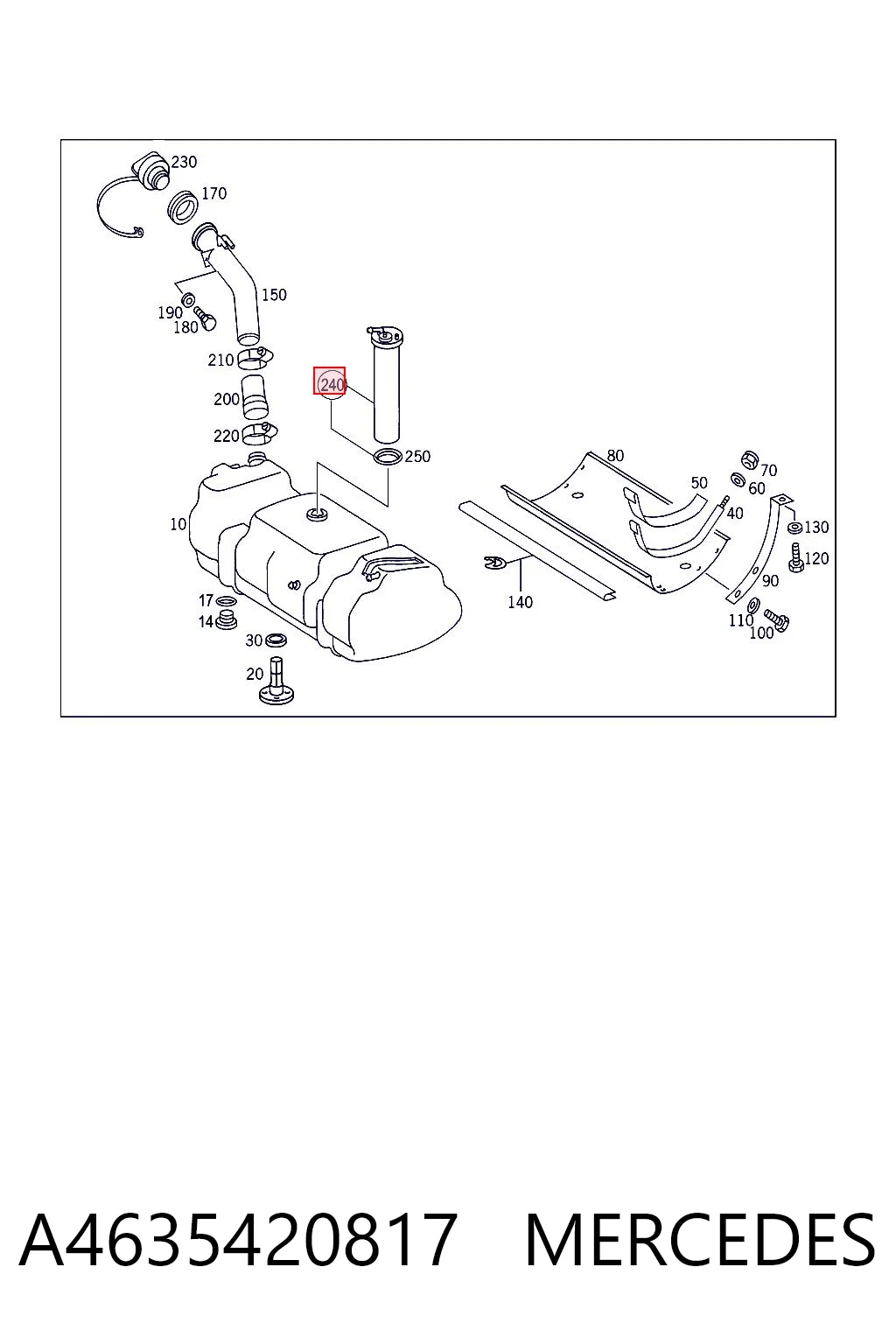 Comprar Aforador de nivel de combustible Mercedes G W463 a bajo precio