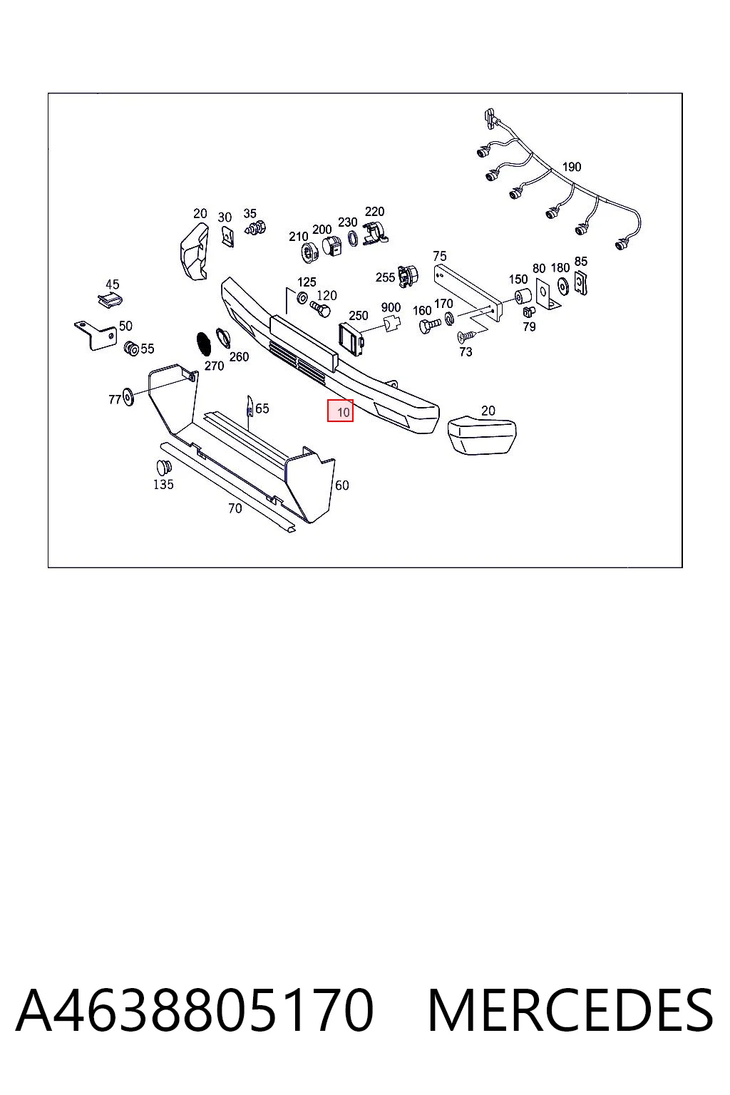 Paragolpes para Mercedes G W463