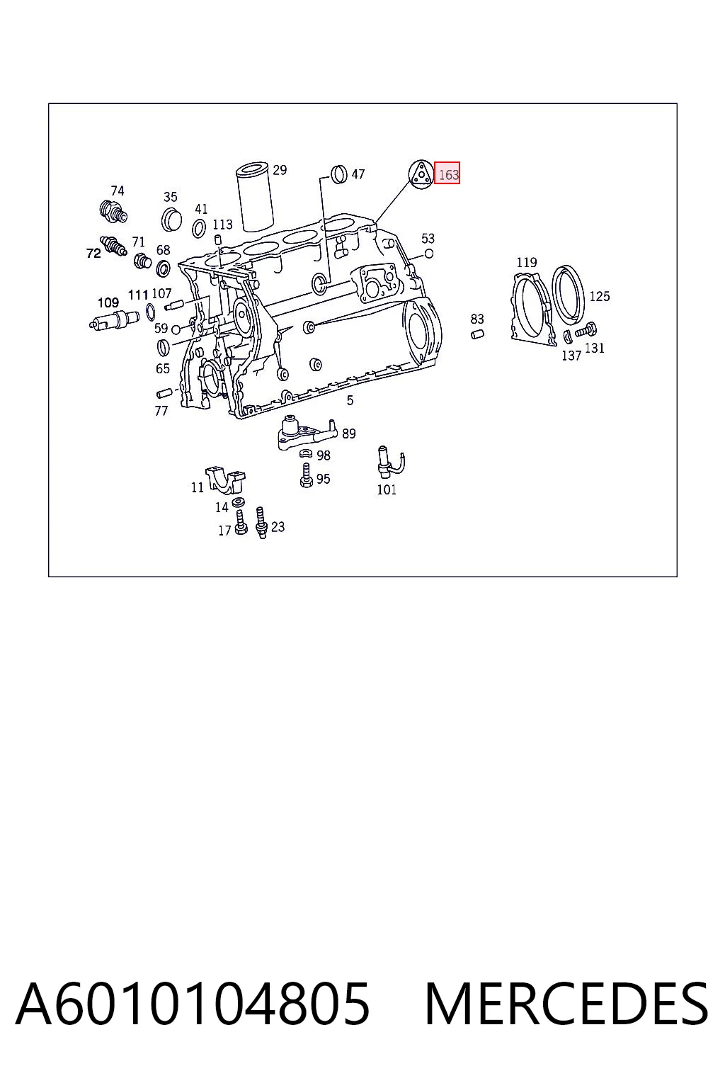 A6010104805 Mercedes