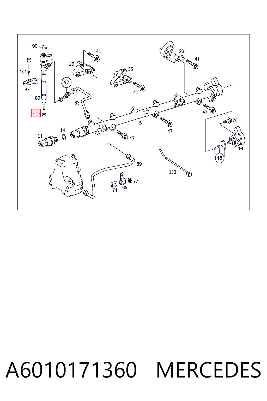 A6010171360 Mercedes