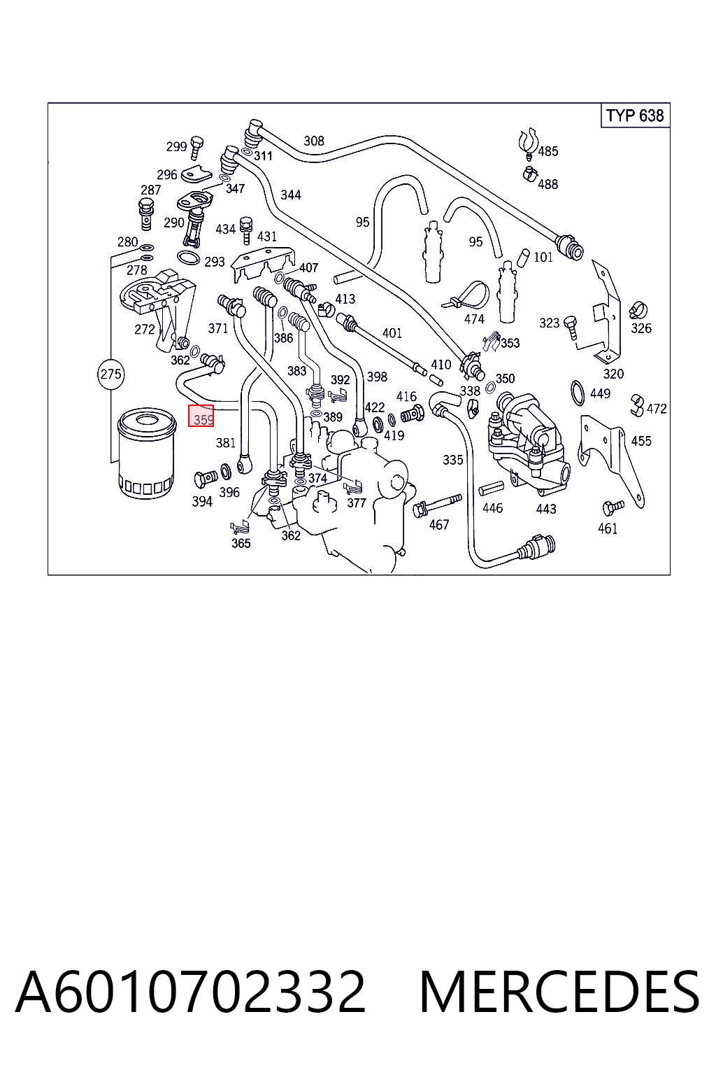 A6010702332 Mercedes