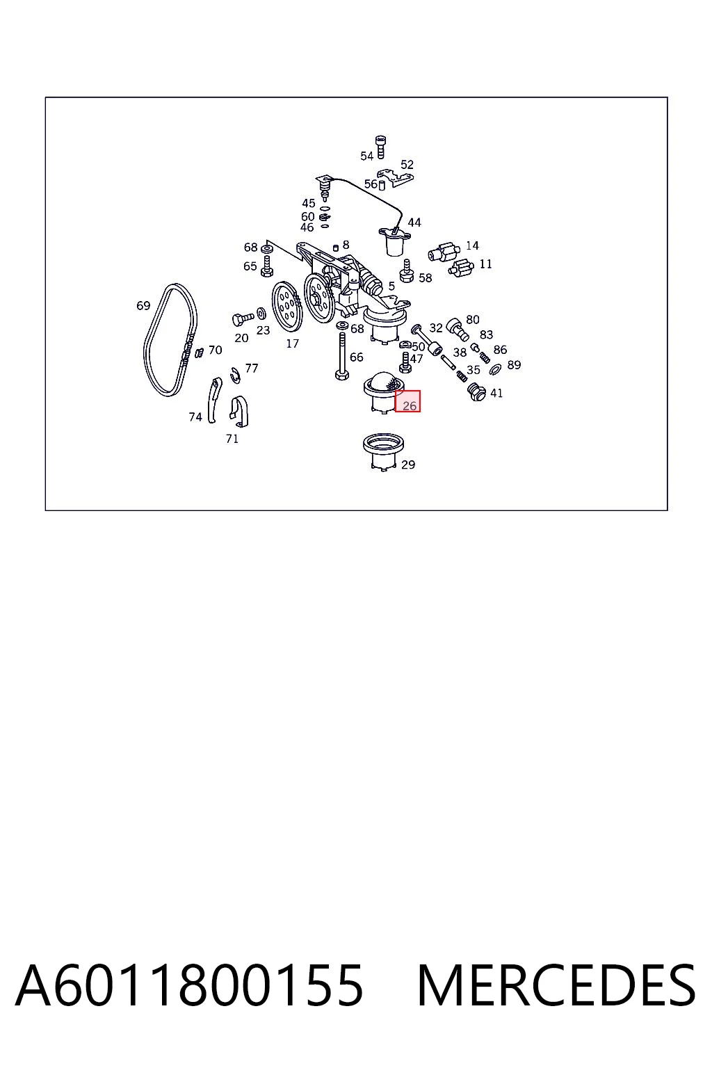 A6011800155 Mercedes