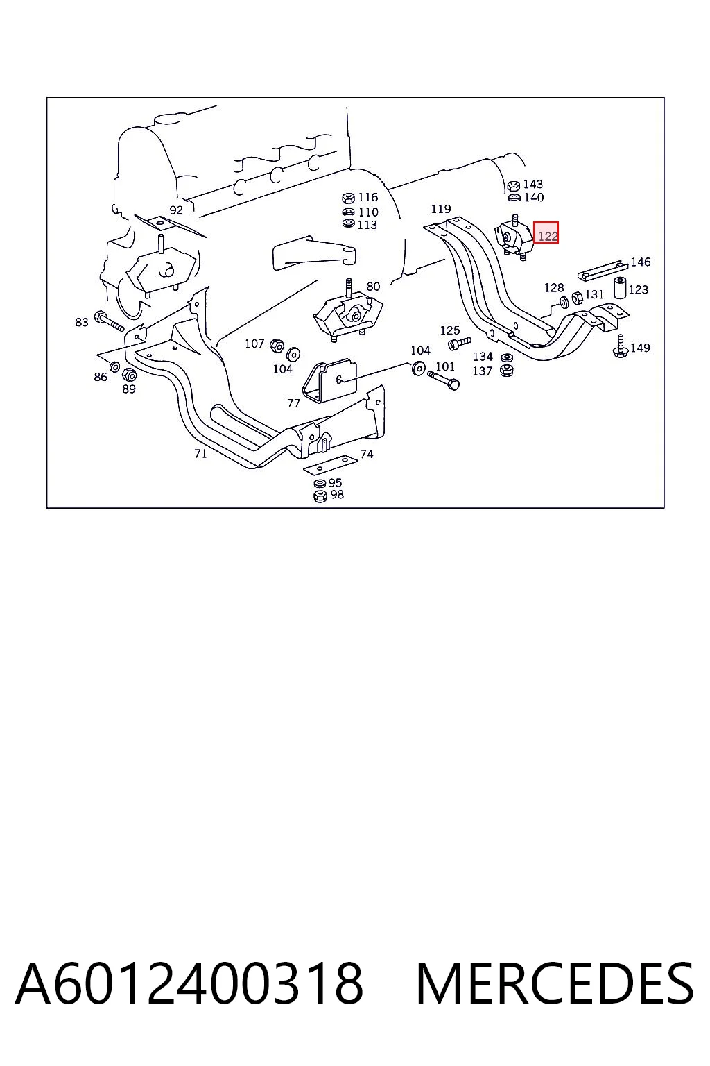 A6012400318 Mercedes